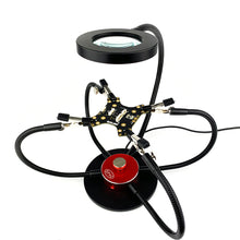 BANGSTOOL Soldering Station 4 Arm Third Hand with 8 times Magnifying LED Light for RC Drone FPV Racing