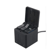 3-Way Slot Battery Charger LED Charging Box Carry Case Battery Housing for GoPro Hero 7 6 5 Accessories 