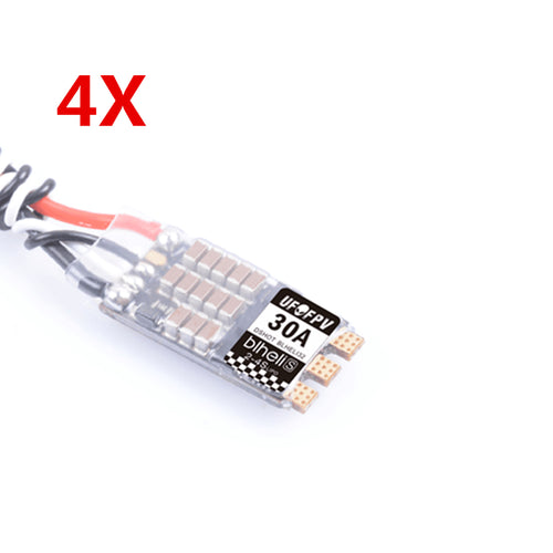 4X UFOFPV 30A 30amp BLHeli_32 2-4S Racing Brushless ESC Dshot1200 Ready RC Drone FPV Racing Multi Rotor