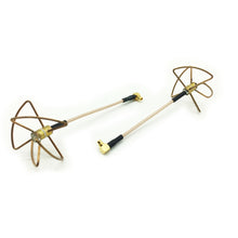 HGLRC 5.8G 6dBi 7.5cm 4-Leaf Clover LHCP FPV Antenna MMCX Pigtail Cable For RC Drone