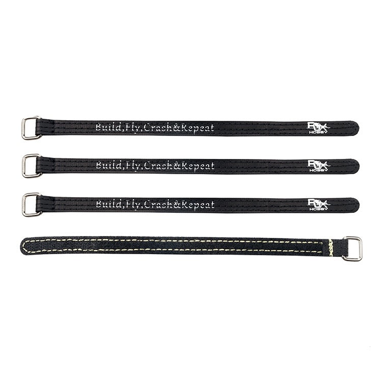 4Pcs RJXHOBBY 10mm Non-Slip Silicone Metal Plastic Buckle Battery Strap for RC Racing Drone