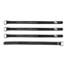 4Pcs RJXHOBBY 10mm Non-Slip Silicone Metal Plastic Buckle Battery Strap for RC Racing Drone