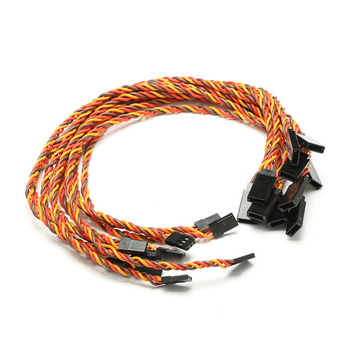  10pcs 22AWG 60core Futaba JR Anti-interference Servo Extension Cable 