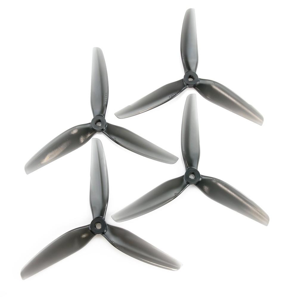 HQProp DP6X3.5X3 3-blade 6Inch Poly Carbonate POPO Propeller 2CW+2CCW Light Grey