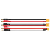 12AWG XT30/XT60/XT90 Plug to 4.0 Banana Plug Silicone Charging Cable for B6 AC Balance Charger