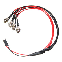 WPL C14 C24 1/16 2.4G Rc Car DIY Parts 4 White LED Light Headlight Set With Metal Lamp Cup