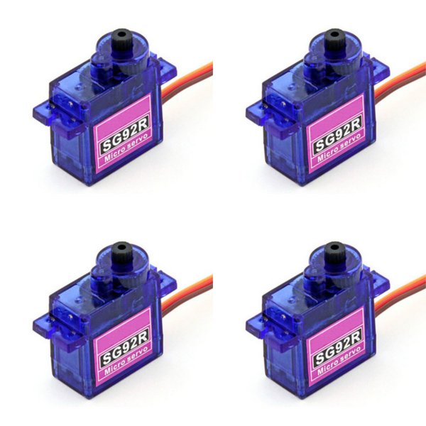 4 X SG92R Mini Micro Servo 9g 2.5kg For RC Airplane