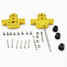 URUAV 1 Set All Metal Transfer Gear Box Kit w/o Motor for WPL B16 B24 B36 C24 JJRC Q65 1/16 Rc Car Parts