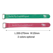 4Pcs RJX 200-270mm Non-Slip Silicone Metal Buckle Battery Strap