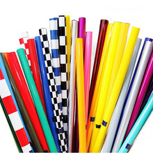 AEORC 2m White/Red/Yellow/Red And White Checkered PVC Heat Shrinkable Covering Film For RC Airplane