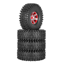 4Pcs AUSTAR AX-5020B 1.9 Inch 1/10 Rock Crawler Tires with Metal Hub for Traxxas SCX10 AXIAL RC Car