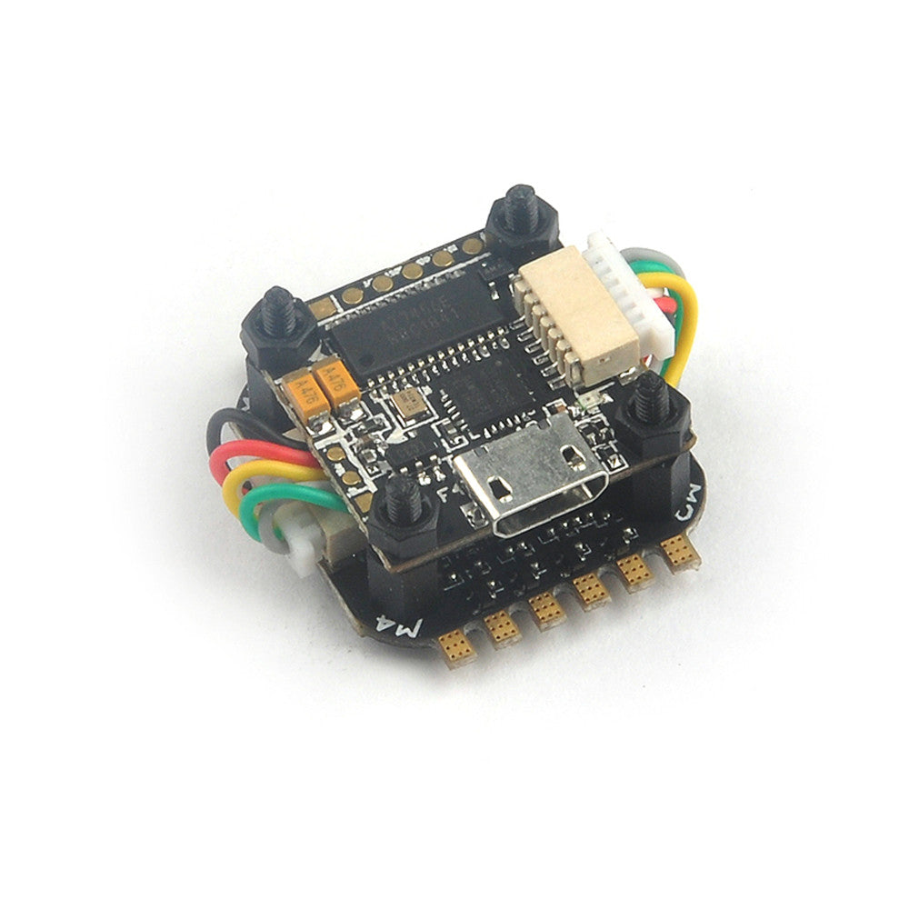 16x16mm TeenyF4 Pro 1-2S Flytower F4 OSD FC w/  Buck-Boost Converter & 5A BL_S DShot600 4In1 ESC 