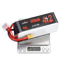 URUAV 22.2V 4200mAh 75C 6S Lipo Battery XT60 Plug for RC Racing Drone Helicopter Airplane Car