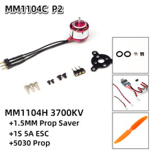 AEORC RC Power Combo MM1104H 1104 KV3700 3700KV Brushless Motor + 1s/2s 5A ESC+5030 Prop for RC Fixed Wing Airplane Plane
