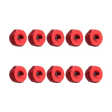 10Pcs M2 Manual Knurled Thumb Aluminum Alloy Screw Nut Spacer Flat Washer