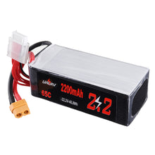 URUAV 22.2V 2200mAh 65C 6S Lipo Battery for RC Racing Drone Helicopter 