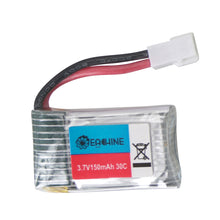 4Pcs 3.7V 150mAh 30C 1S Lipo Battery White Plug with JJRC X8 Charger 