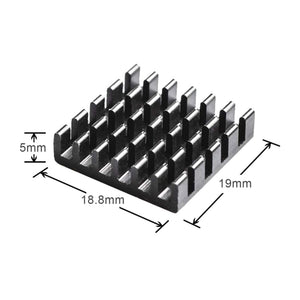 1 Piece AKK Black Aluminum Heatsink Kit For AKK X2-ultimat.e / FX2-ultimat.e / X2 / X2P / FX2 / TX1200 FPV Transmitter 