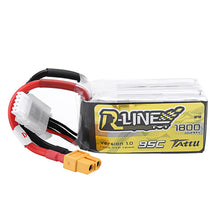 TATTU R-LINE Version 1.0 14.8V 1800mAh 95C 4S Lipo Battery for RC Quadcopter FPV Racing Drone 