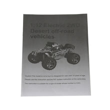 Wltoys A343 1/12 2.4G 2WD 35km/h Racing Rc Car Desert Off-road Truck Toys With Led Light