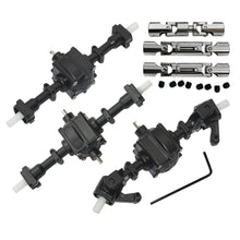 Metal Front+Rear+Middel Bridge Axle+Drive Shaft For 6WD EAT01 JJRC Q64 Q60 FY004 B36 MN 77 RC Car Parts