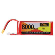 ZOP Power 11.1V 8000mAh 75C 3S Lipo Battery XT60 Plug for RC Quadcopter Airplane Car