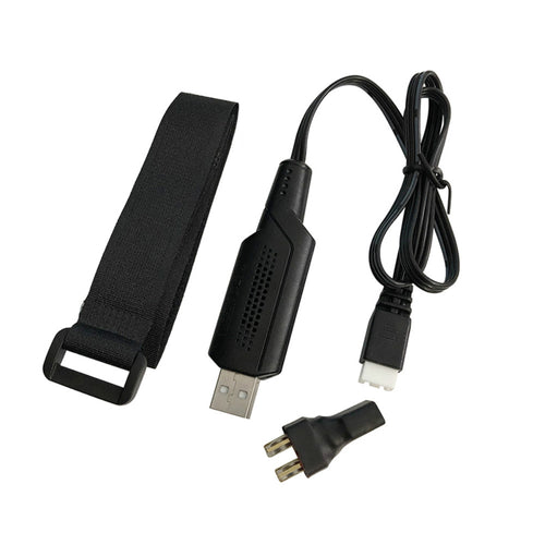 3PCS Xinlehong Dual Battery T Plug Conversion Wire USB Charger for 7.4V RC Lipo Spare Parts 