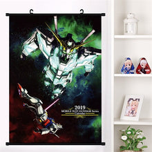 Hot Anime Mobile Suit Gundam Unicorn UC Wall Scroll Mural Poster Wall Hanging Poster Home Decor Otaku Collection Art