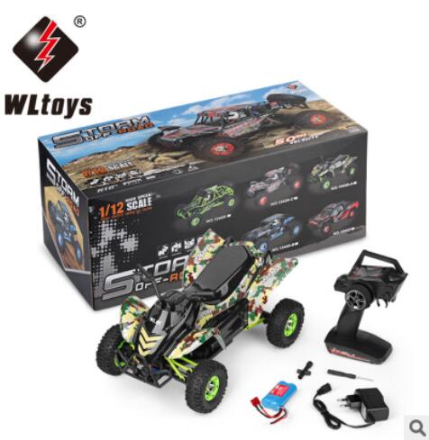 Mighty Force 12428-A Electric All-Wheel-Drive Beach Motorcycle High-Speed Car 1:12 Climbing off-Road Car Toys Wholesale