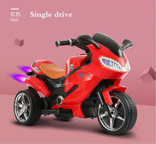 Children's electric motorcycle tricycle large toy car can sit baby battery boys and girls remote control baby carriage