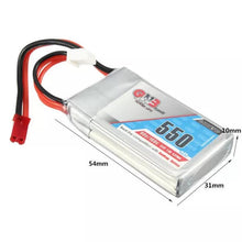 4Pcs Gaoneng GNB 7.4V 550mAh 2S 80/160C Lipo Battery JST Plug For Aurora 90 100 FPV RC Drone