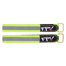 2Pcs RJX 20X100-300mm Thread Stitching Reflective Battery Strap Metal Buckle for RC Battery