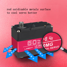 LOBOT LD-260MG 180° 60KG Large Torque Metal Gear Digital Servo For RC Robot