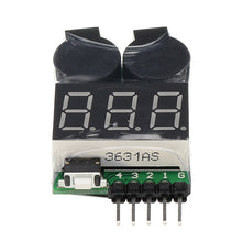 Power Genius PG VM004 Battery Voltage Tester Low Voltage Buzzer Alarm for 1-4S Lipo Battery 