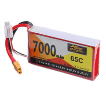 ZOP Power 7.4V 7000mAh 65C 2S Lipo Battery XT60 Plug for RC Raing Drone