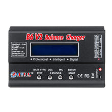 HTRC B6 V2 80W 6A DC 1-6S Battery Balance Charger Discharger Black With Power Supply
