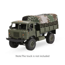 Green Canvas RC Car Truck Hood Cover Cloth For WPL B-24 1/16 Militar Vehicle Rock Crawler Parts