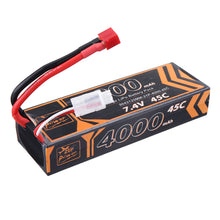 ZOP Power 7.4V 4000mAh 45C 2S Lipo Battery T Plug for RC Car
