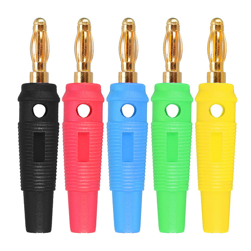 4mm Gold Plated Copper Banana Connector Plug 5 Colors for RC Model