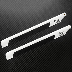 1 Pair RJX HOBBY 325mm Carbon Fiber Main Blade FBL Version For 450 Class RC Helicopter