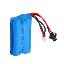 WPL Upgraded 7.4V 500mAh 2S Li-ipn Battery for B36 B24 1/16 Full Proportional Control RC Vehicles 