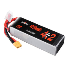 URUAV 14.8V 4200mAh 75C 4S Lipo Battery XT60 Plug for RC Racing Drone