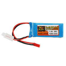 2 PCS ZOP Power 7.4V 1300mah 25C 2S Lipo Battery JST Plug