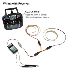 DIY RC LED Strips Kit Green Red Flash Night Light with Remote Controller Module 5V for RC Airplane Fixed Wing 