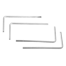 4Pcs 4mm Metal Silver Hex Key Hex Wrench for M5 M6 Hex Screw