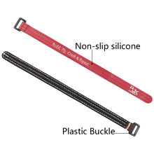 4pcs RJX HOBBY 150-300mm Magic Tap Battery Strap Black Red Color for RC Model 