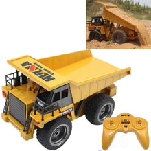 HuiNa Toys 540 1/18 2.4G 6CH Electric Rc Car Dump Truck Alloy Engineering Vehicle