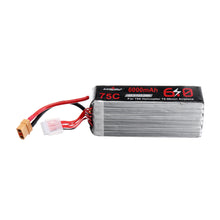 URUAV 22.2V 6000mAh 75C 6S Lipo Battery XT90 Plug for 700 Helicopter 70-90mm Airplane