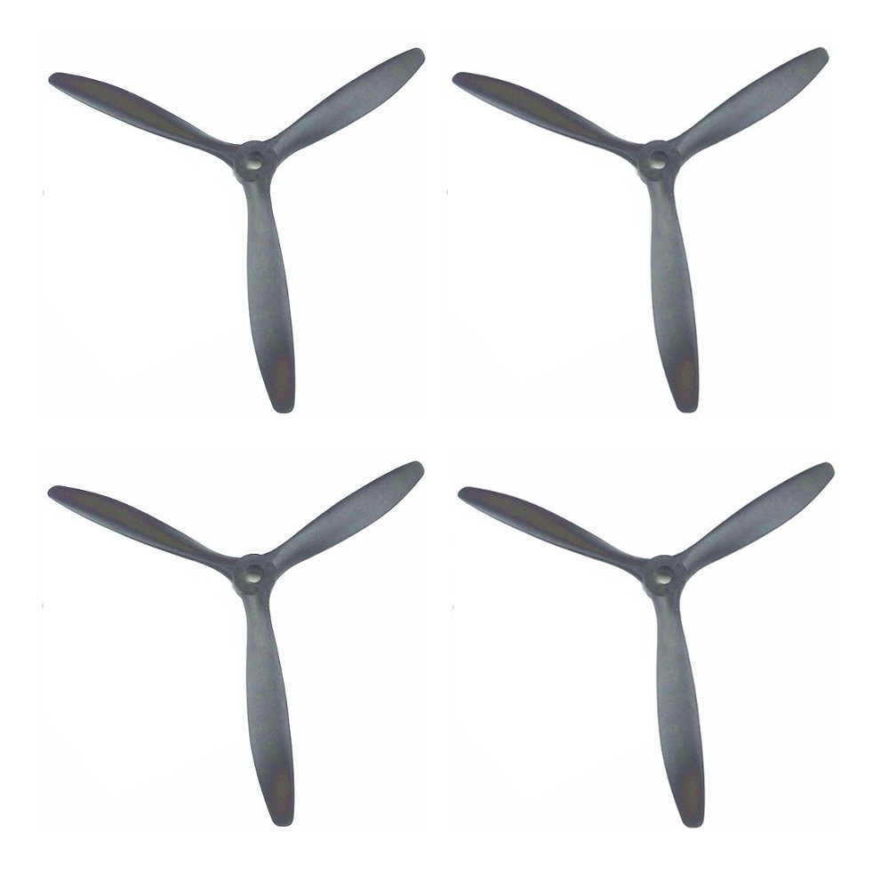 4PCS QTmodel 9060 9x6 inch Efficient 3 Leaf Blade Propeller for RC Models