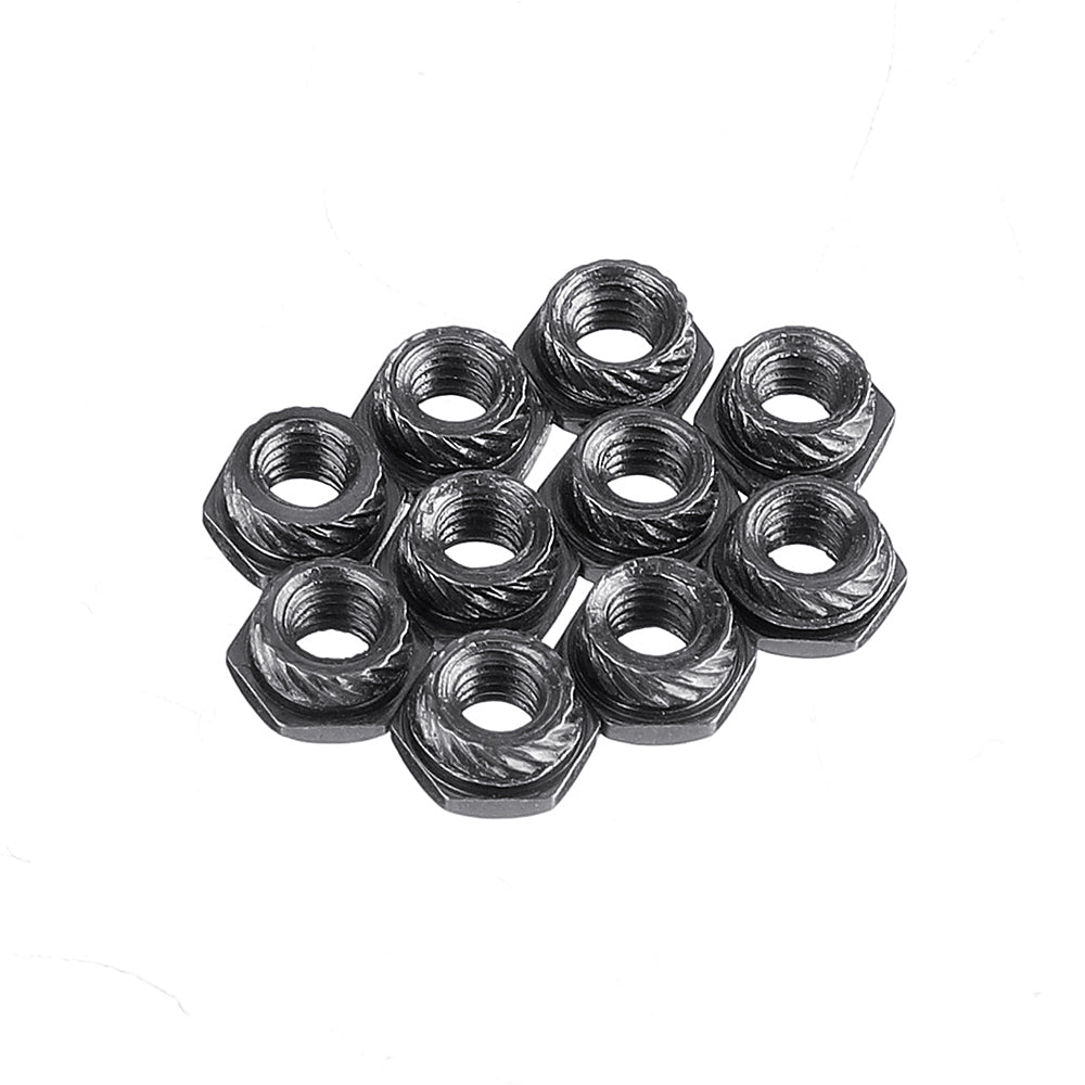 20 PCS Flywoo Plating Carbon Steel M3 Hexagonal Screw Insert Lock Nut  for RC Drone FPV Racing